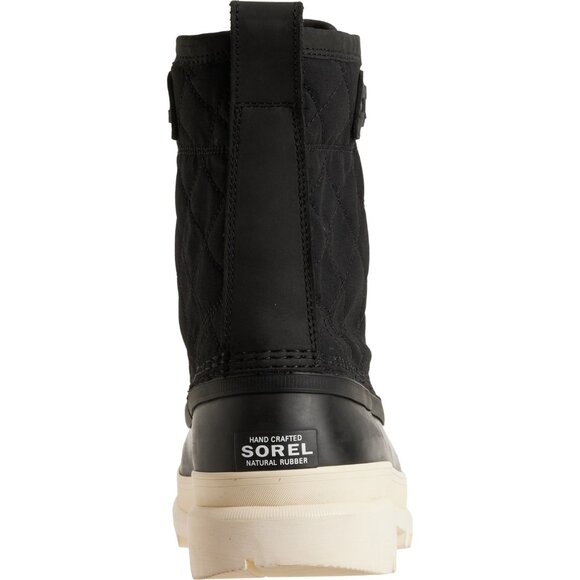NEW SOREL Caribou Royal Waterproof Boots Black/Chalk for women 2511 8S4 - Picture 5 of 6